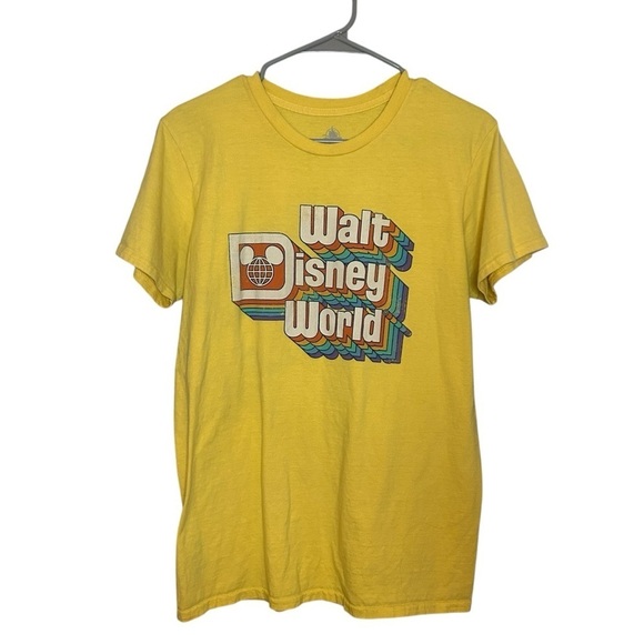 Disney Tops - Yellow Walt Disney World T-Shirt medium